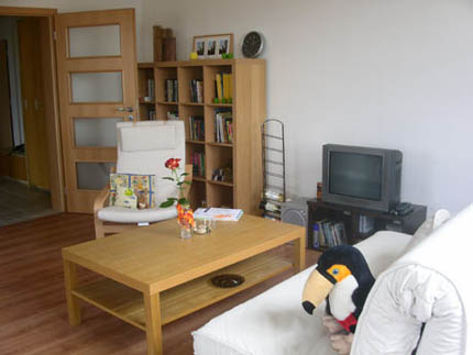 Obývák v Čakovicích, temporary setup