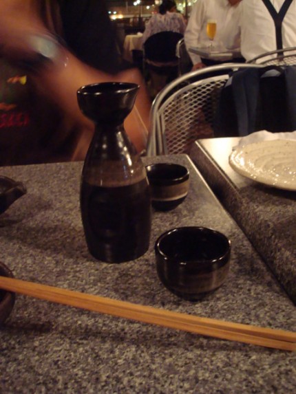 Teplé saké