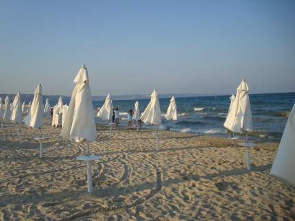 Bulharsko pláž večer