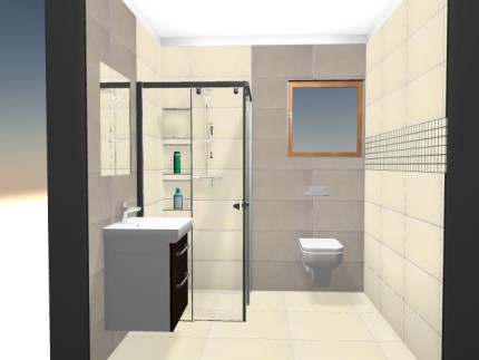 dum - dolni mala koupelna ode dveri