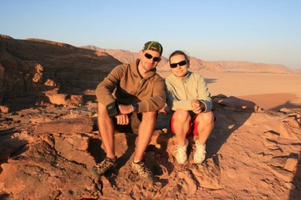 Západ slunce - Wadi Rum