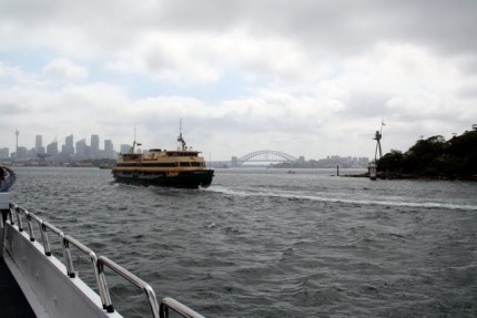 Sydney při návratu z plavby