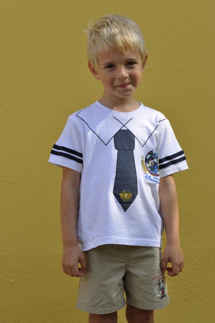 Theova fotka v ročence podzimní komunitní školy